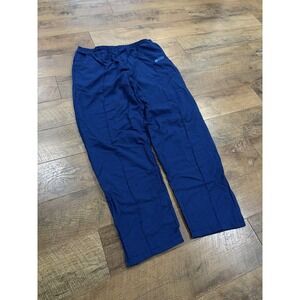 Vintage 80s Converse Wide Leg Baggy Track Pants Lined XL 35x33 Navy Blue Nylon